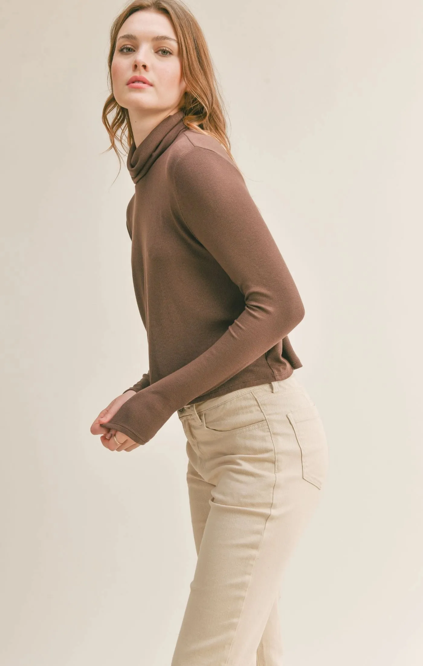 Sadie & Sage S'Mores Turtleneck Top