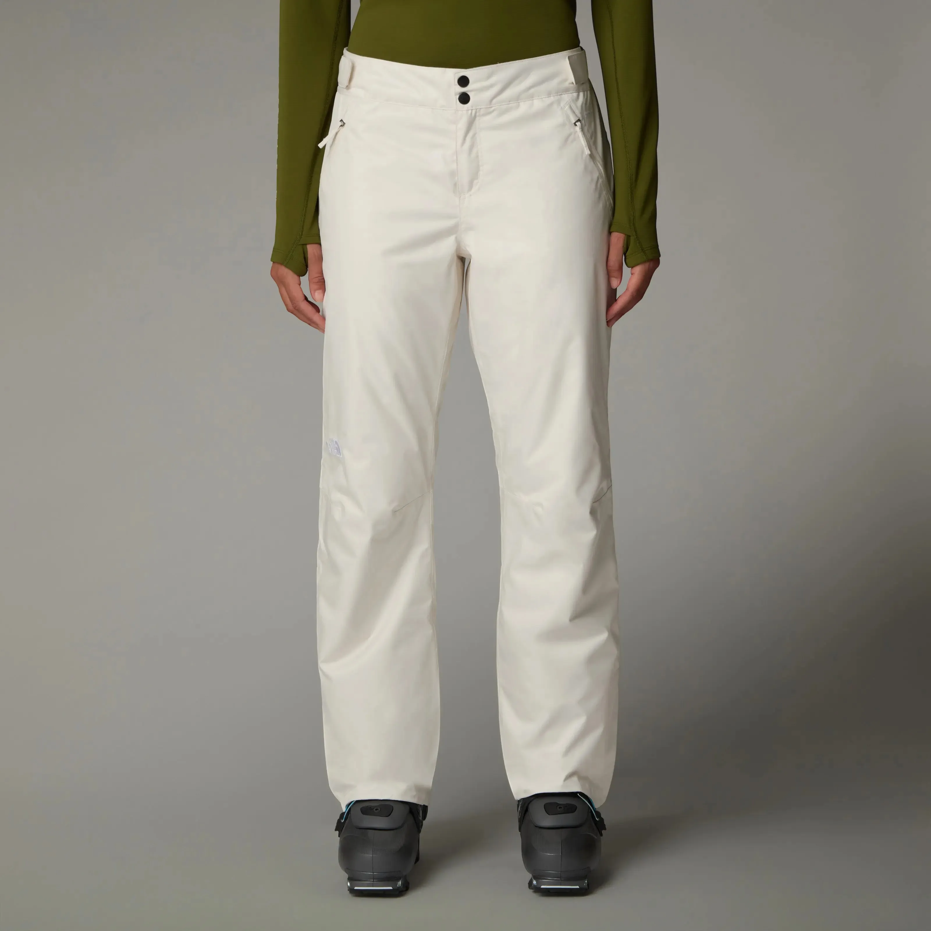 Sally Insulated Ski Pant - White Dune