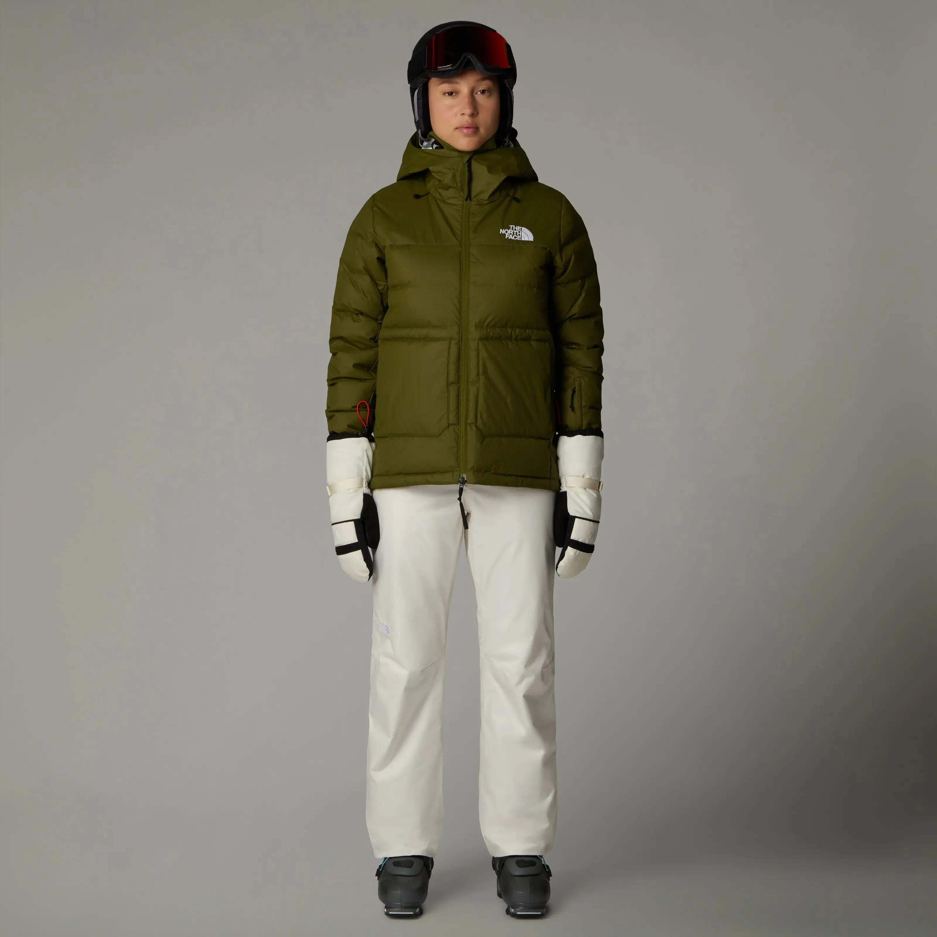 Sally Insulated Ski Pant - White Dune