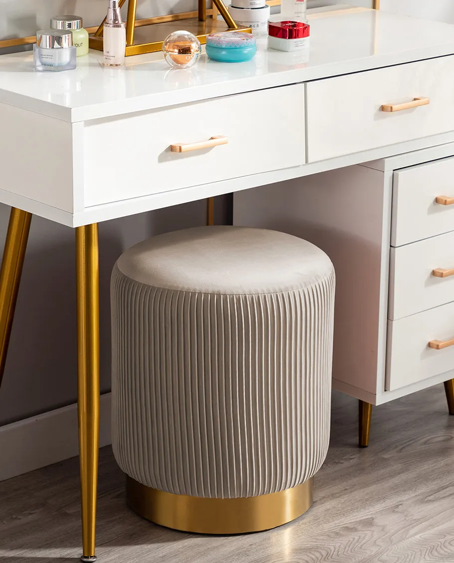 San Francisco Golden Detailing Ottoman