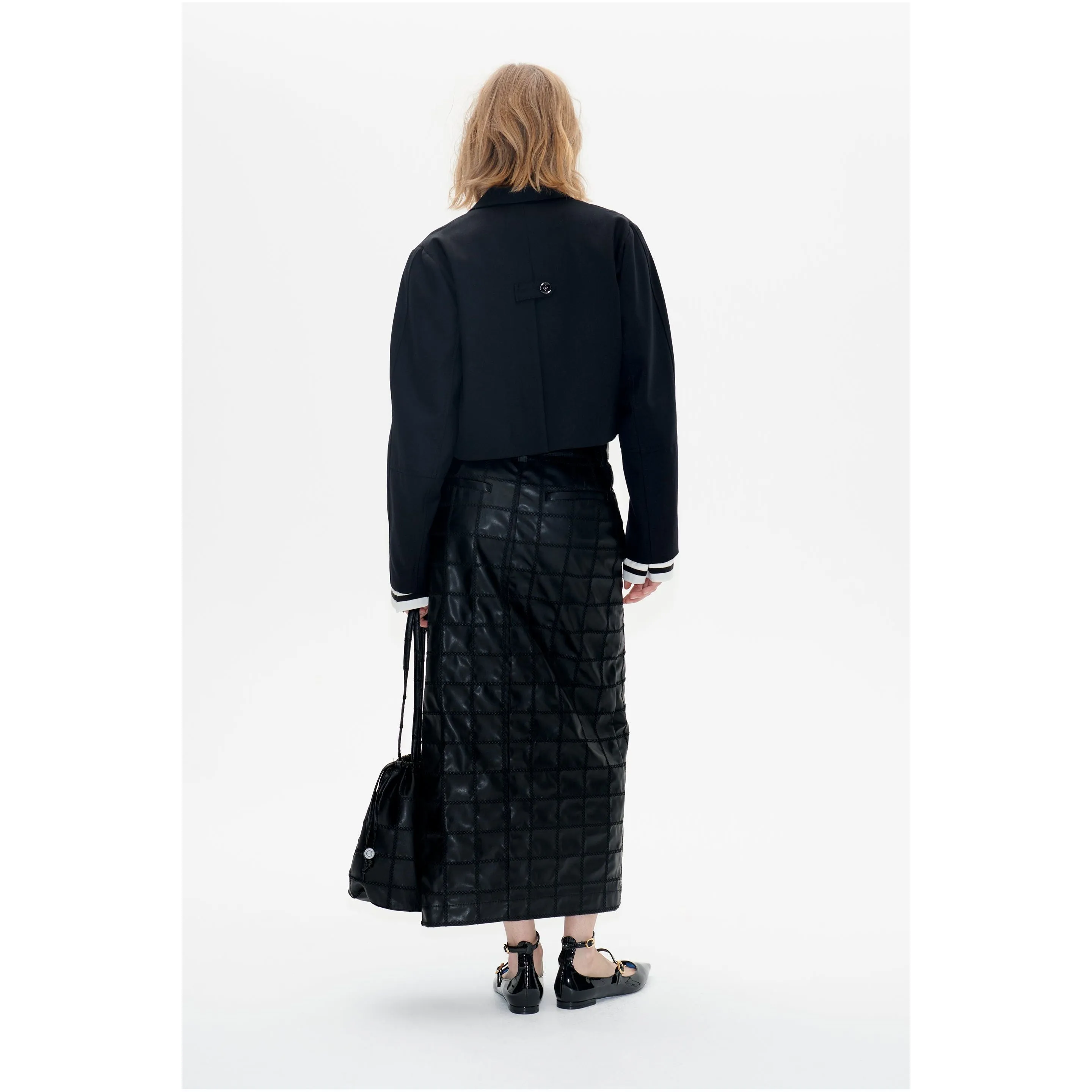 Sascha PU Midi Skirt