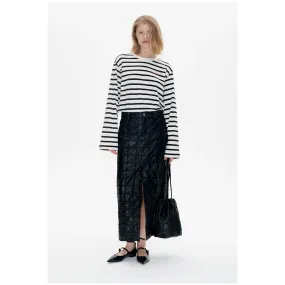 Sascha PU Midi Skirt