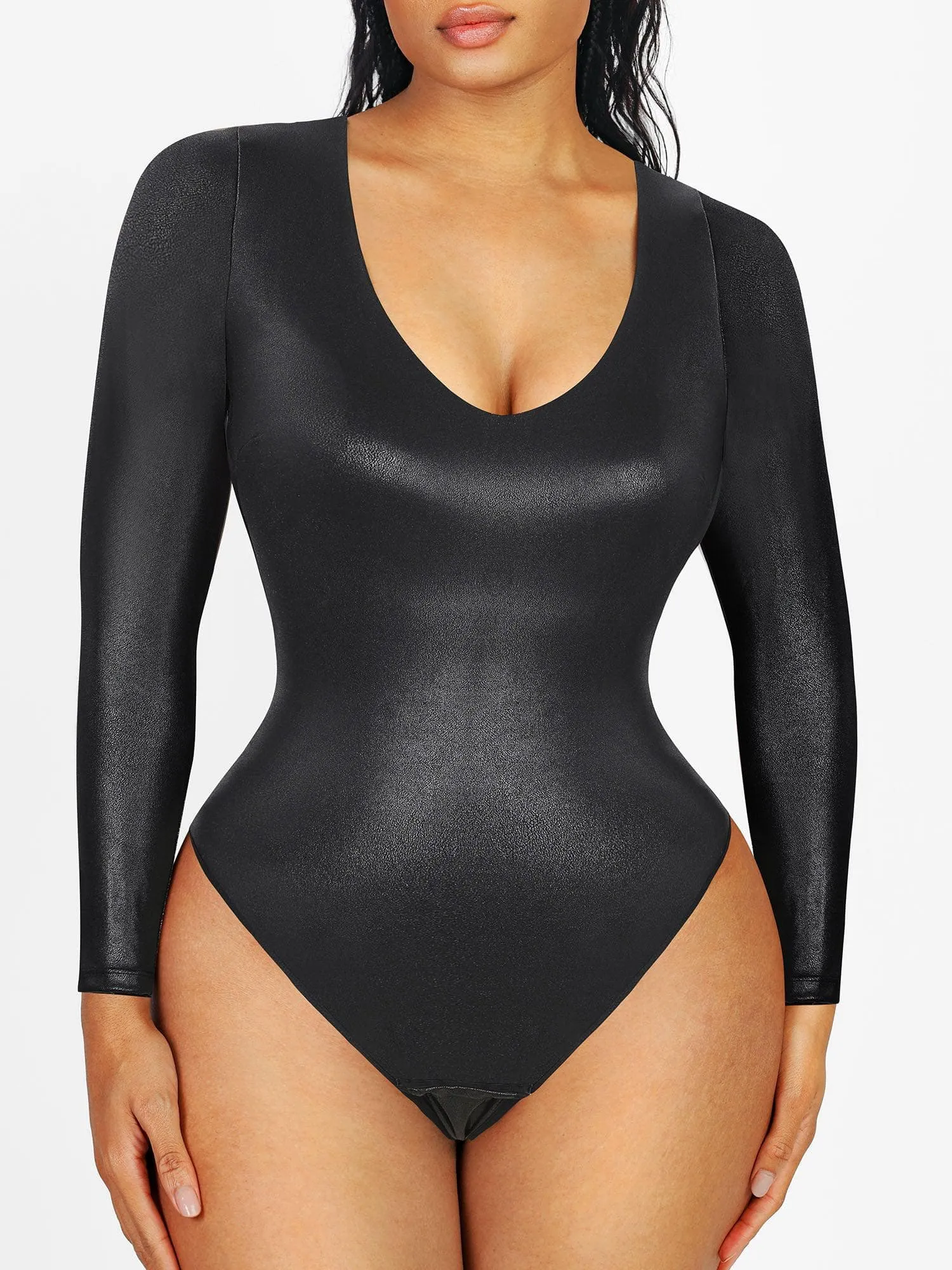 Shapewear Leather Sculpting Bodysuit or Skirt or Legging