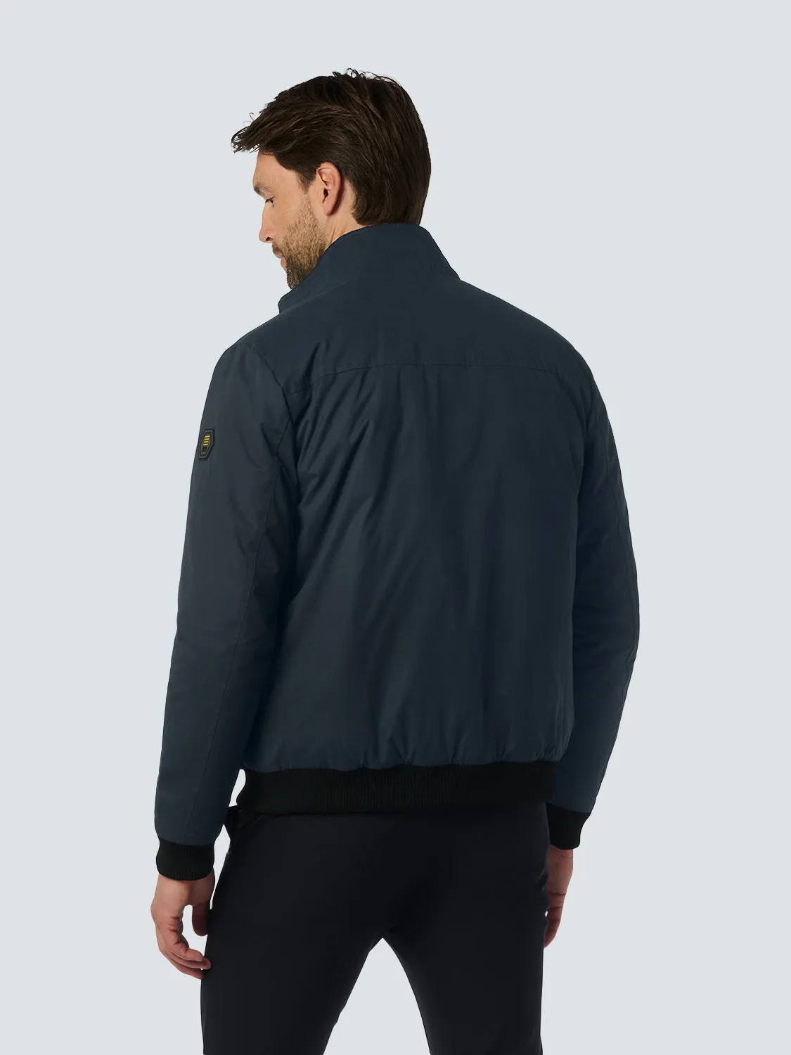 Short Quilted Jacket with Button Pockets and Elasticated Cuffs: Style and Comfort for Ever | Night