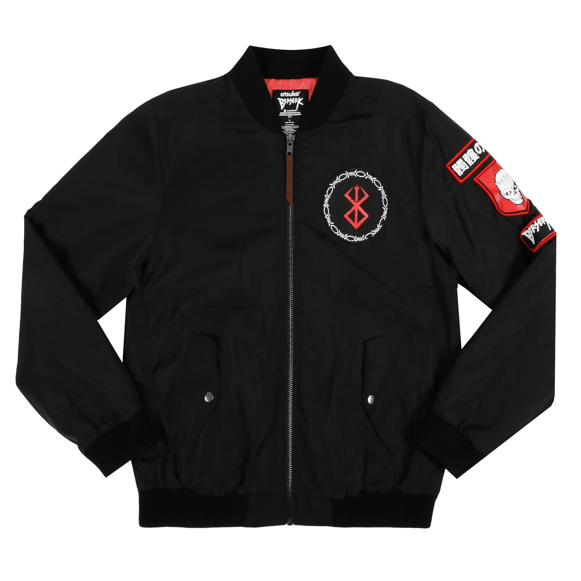 Skull Knight Black Bomber Jacket