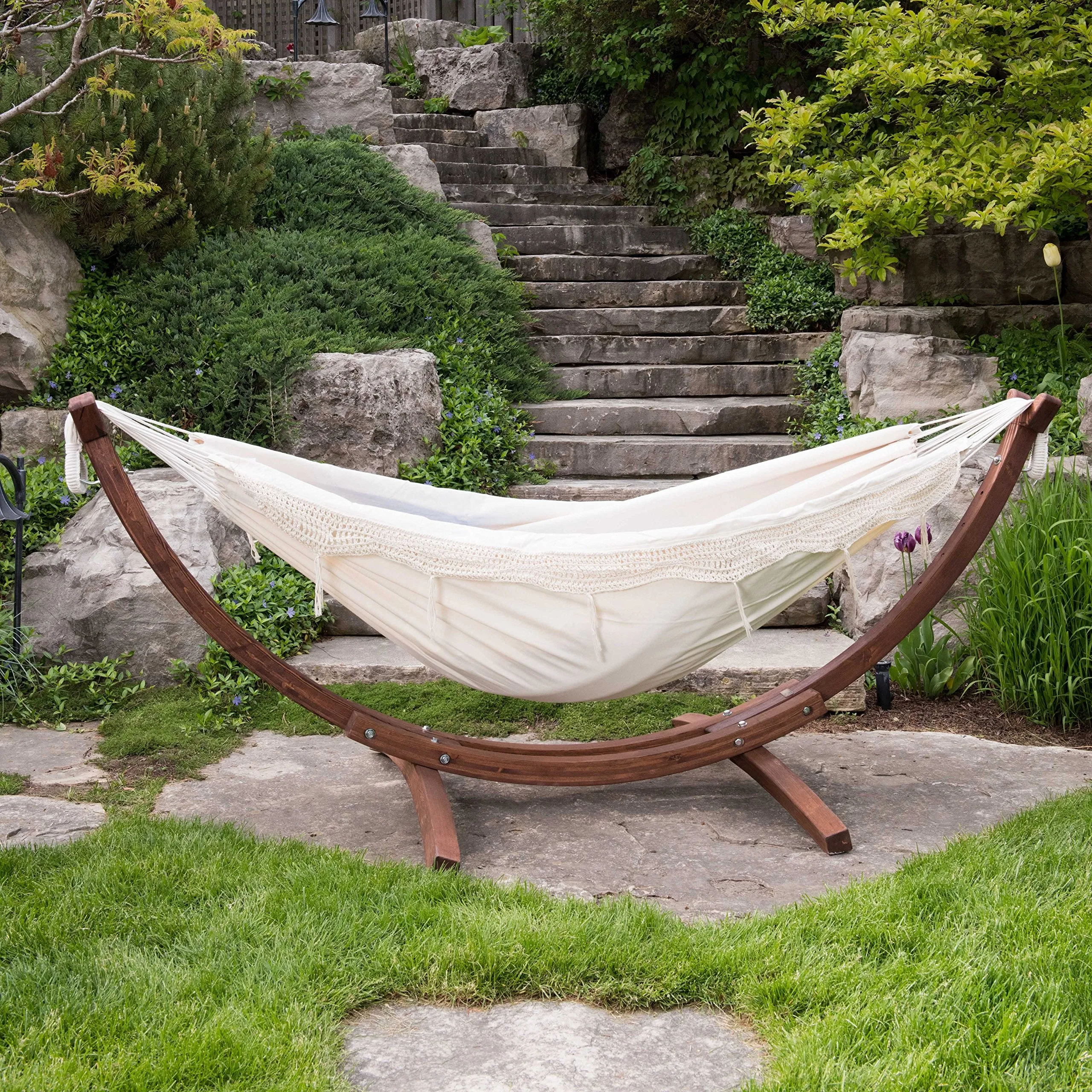 Solid Pine Wood Hammock Combo - Vivere