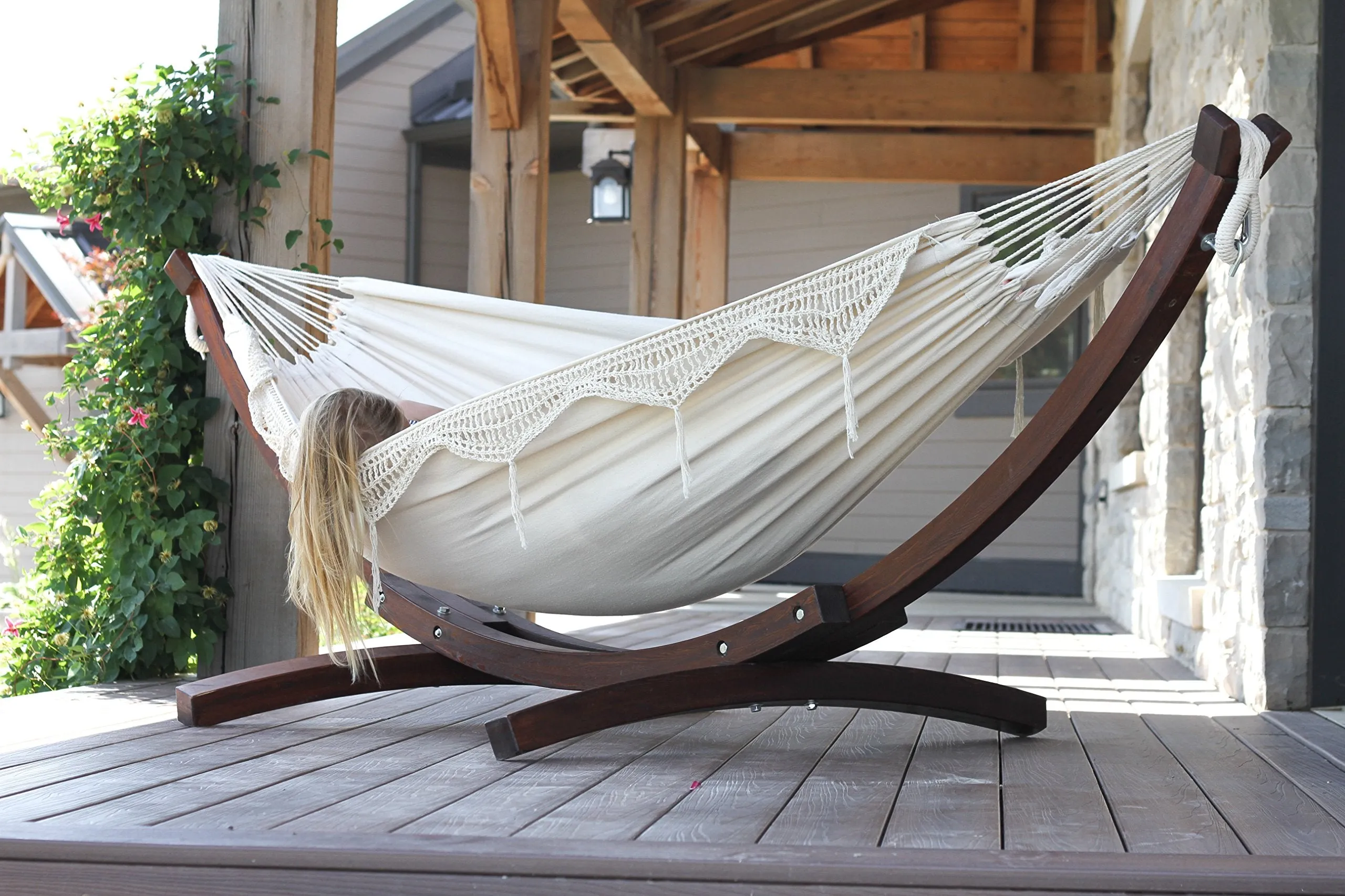 Solid Pine Wood Hammock Combo - Vivere