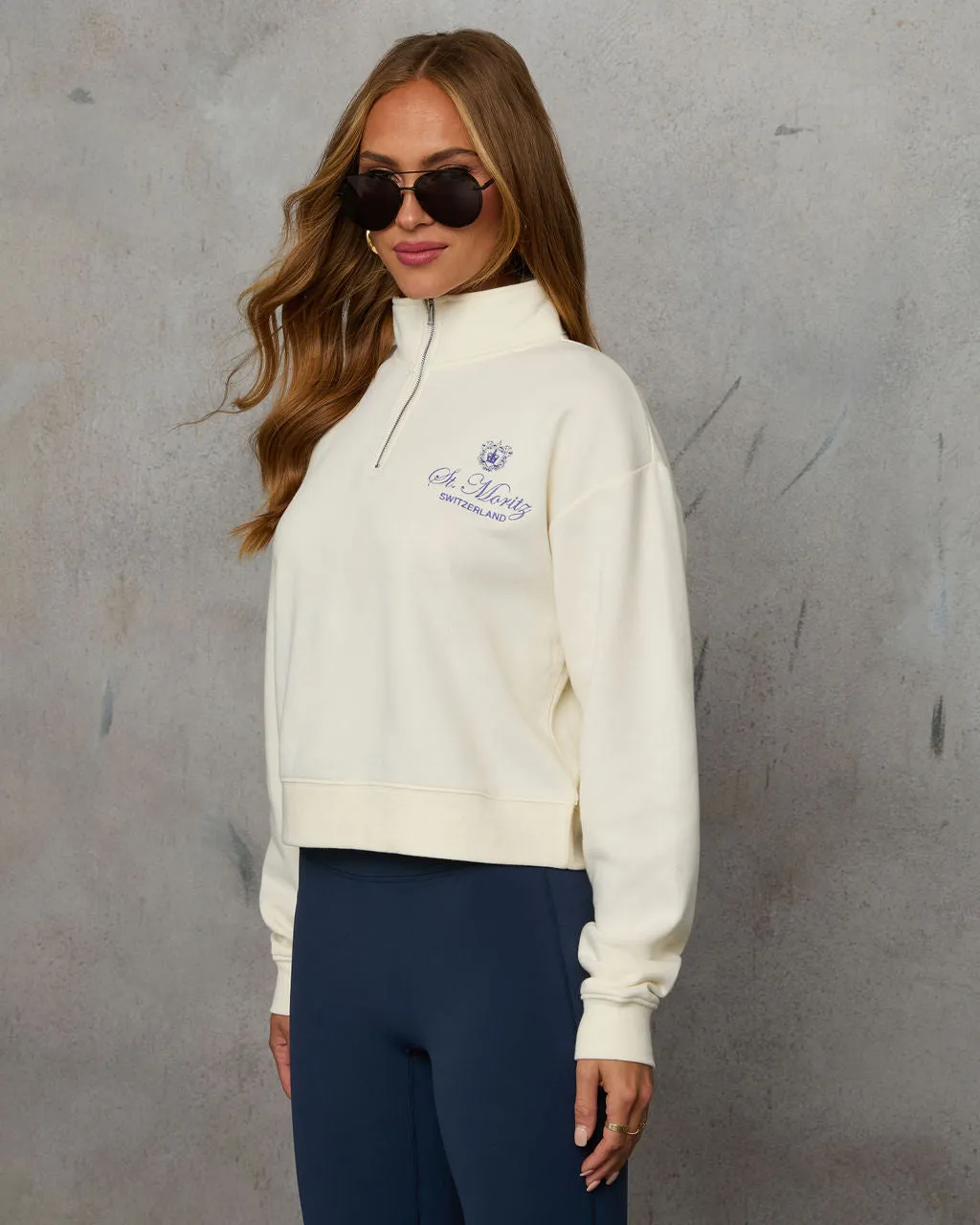 St. Moritz Quarter Zip Sweater