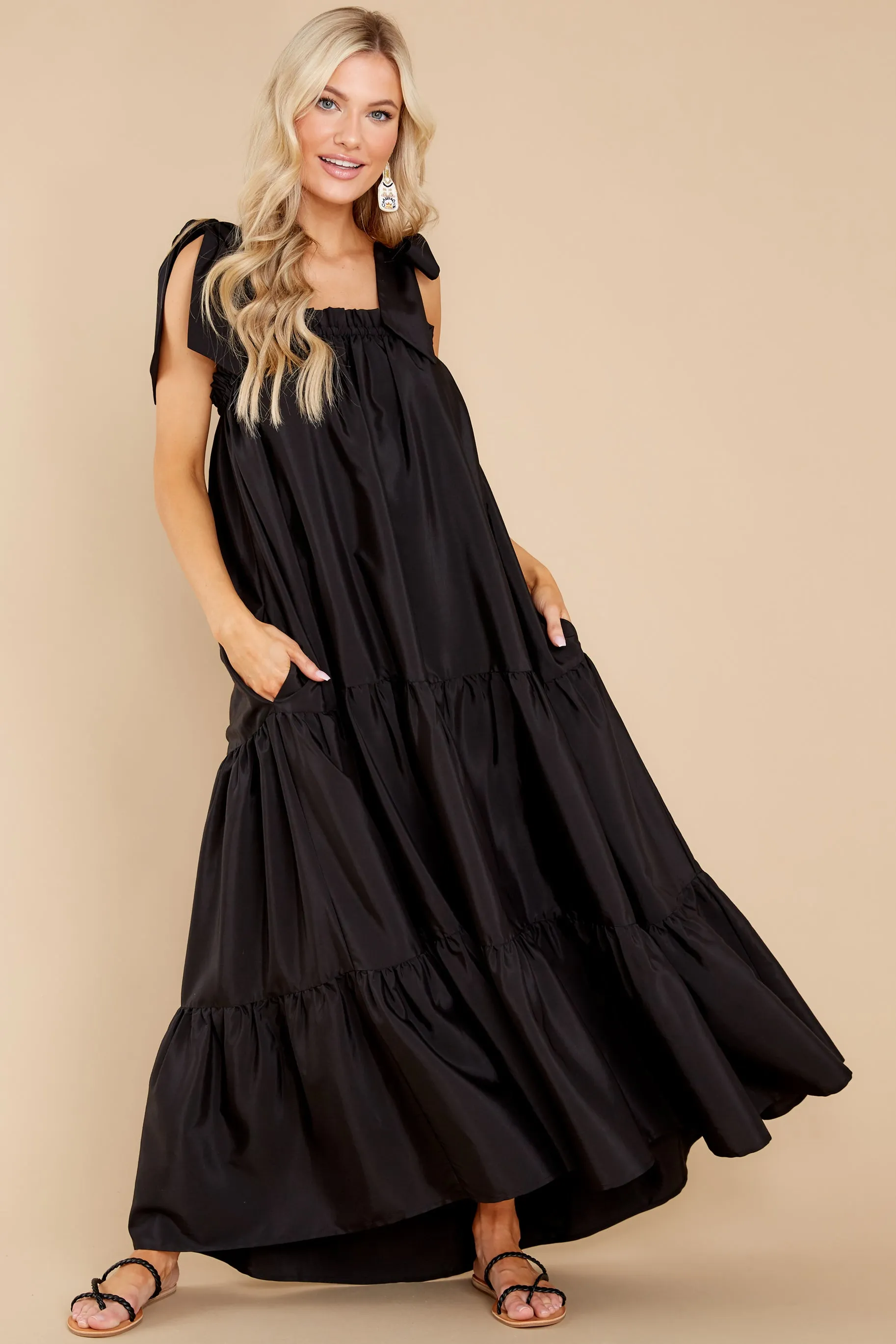 Starry Skies Black Maxi Dress