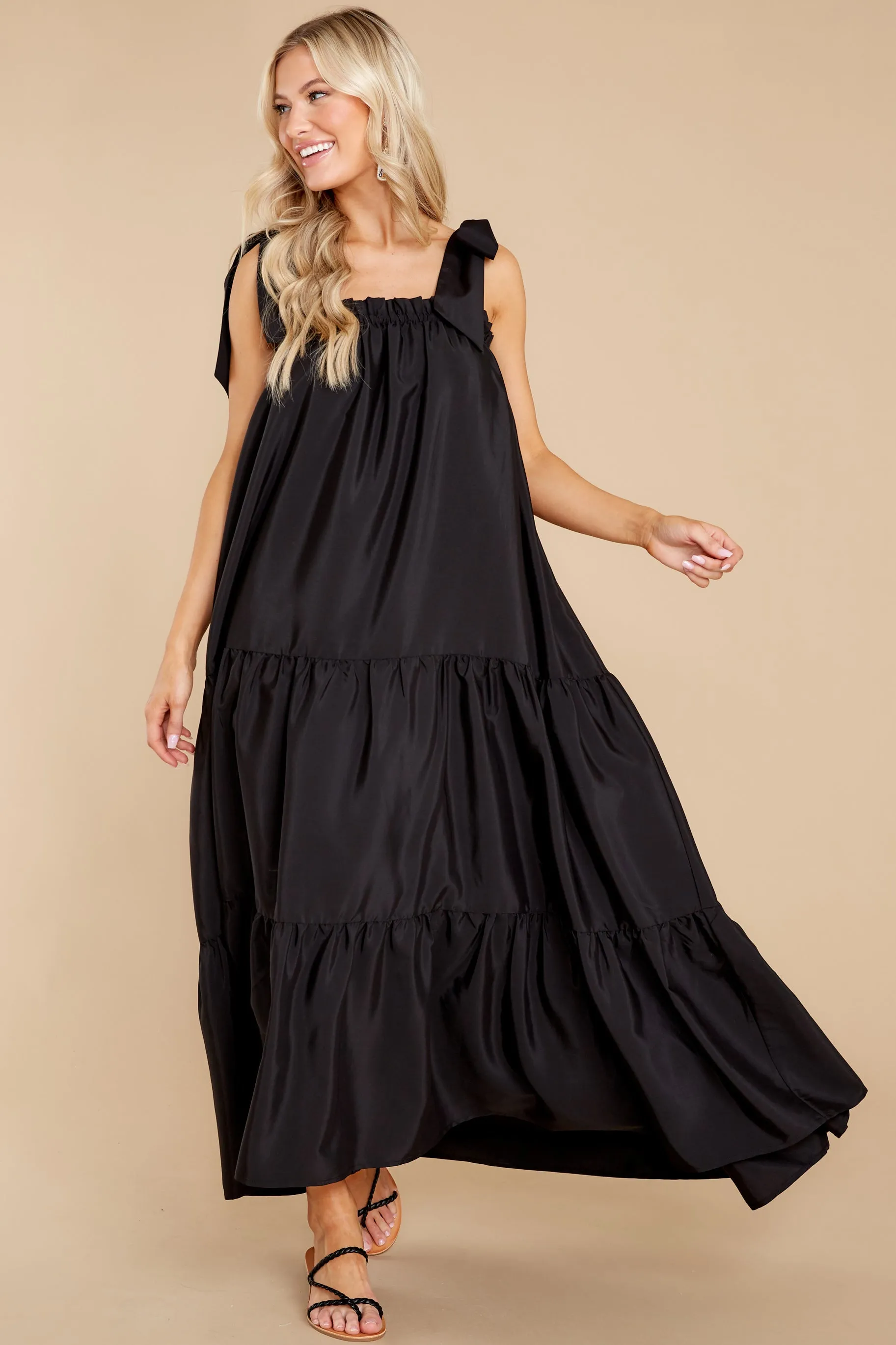 Starry Skies Black Maxi Dress