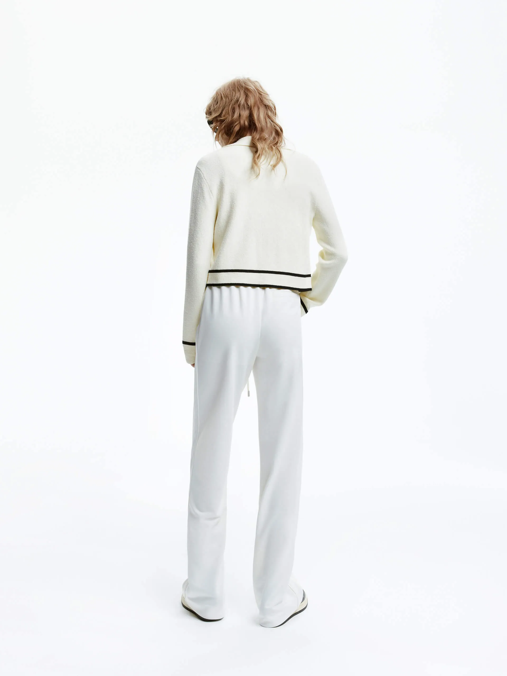 Straight Drawstring Trousers