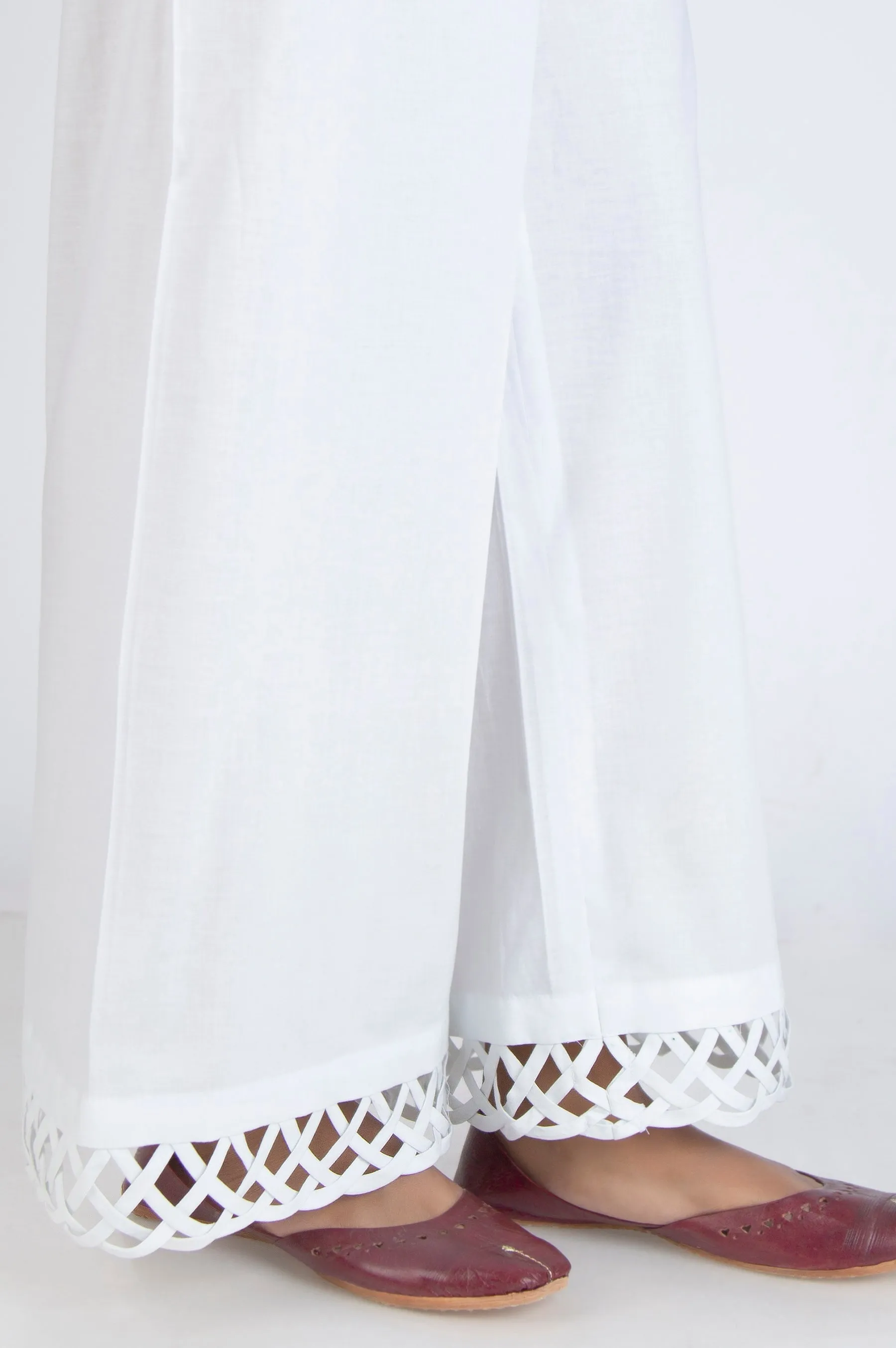 Stylized Cambric Culottes - White