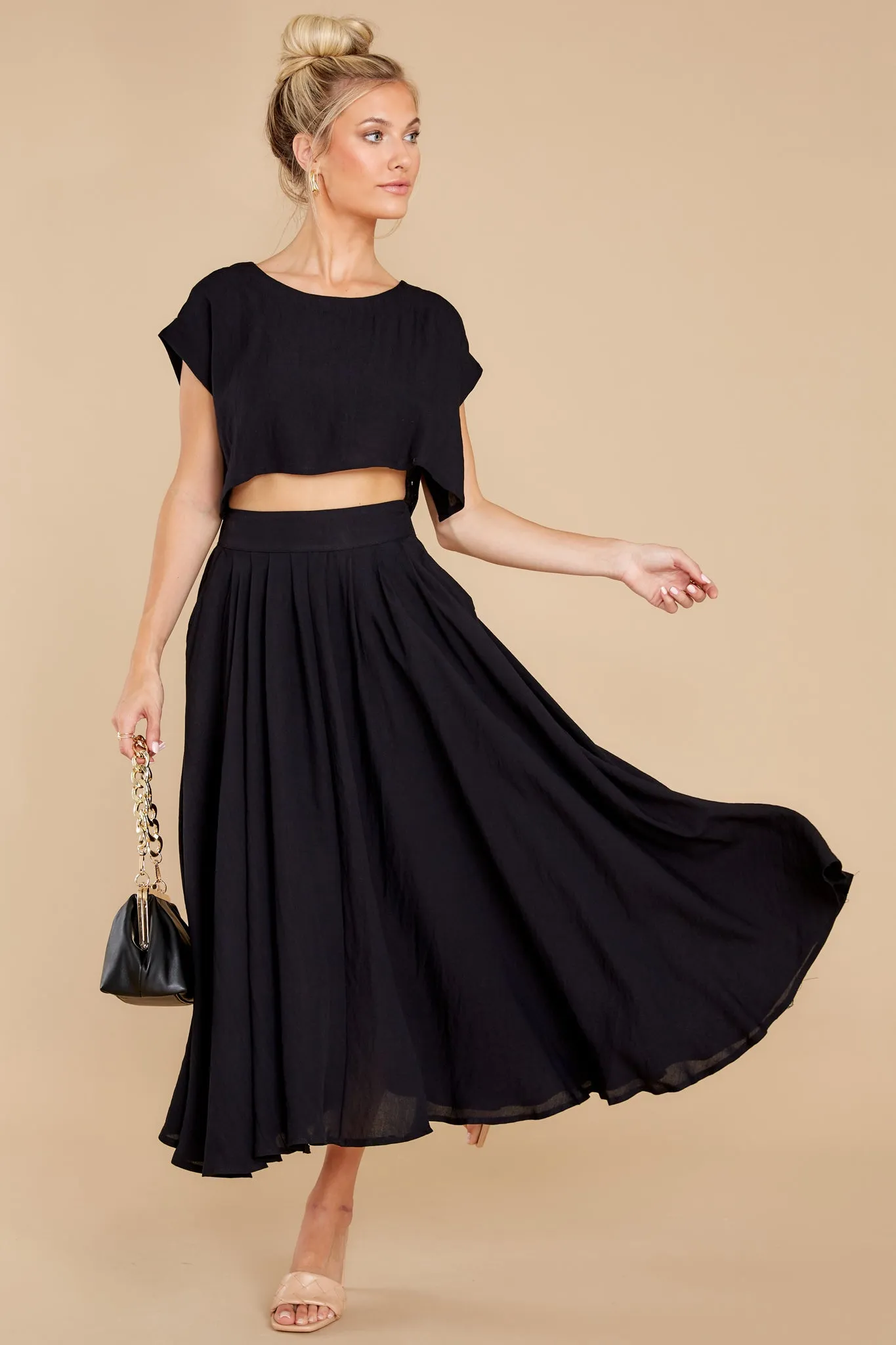 Sweet Memory Of Us Black Two Piece Set