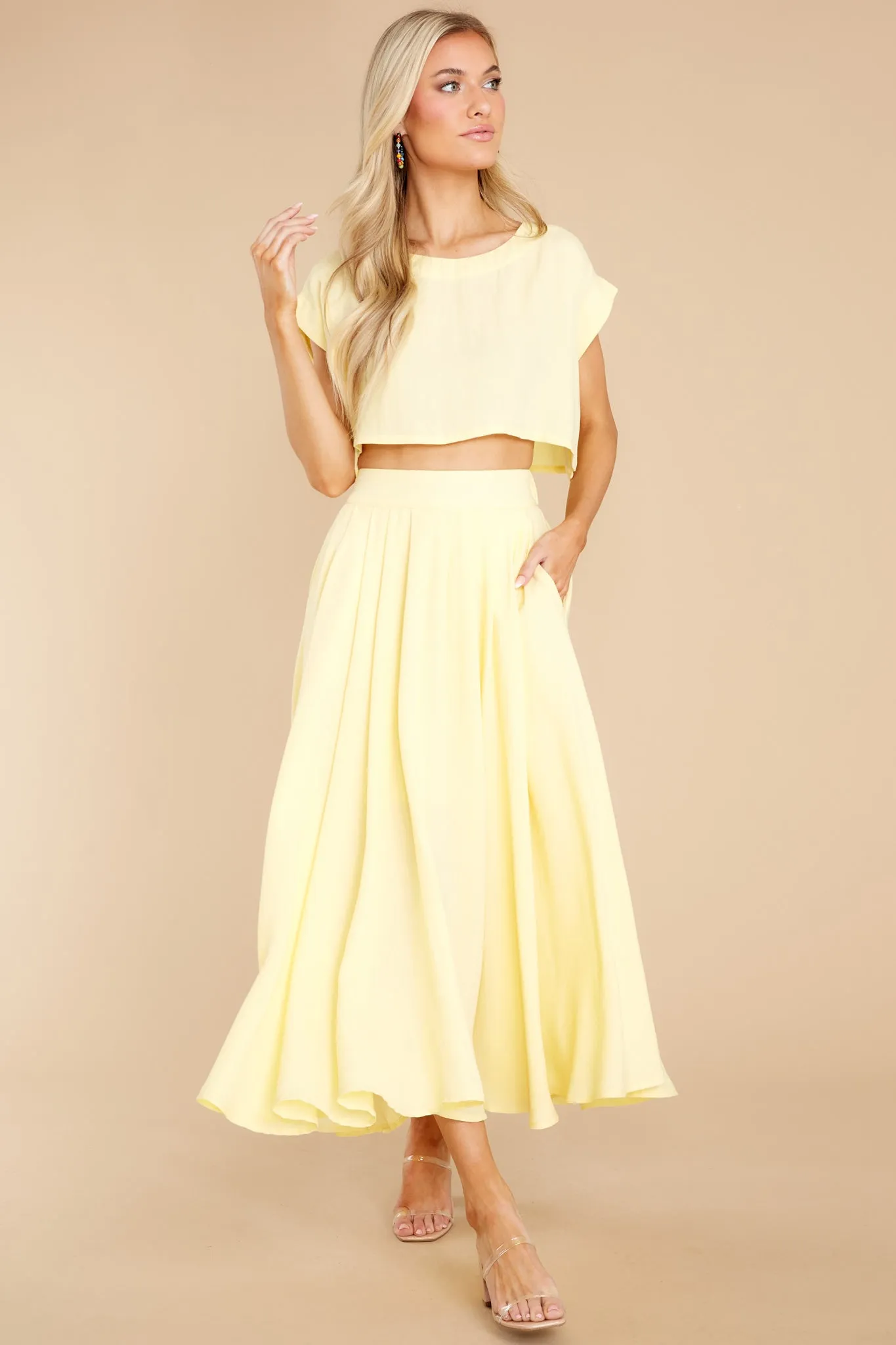 Sweet Memory Of Us Pastel Yellow Two Piece Set