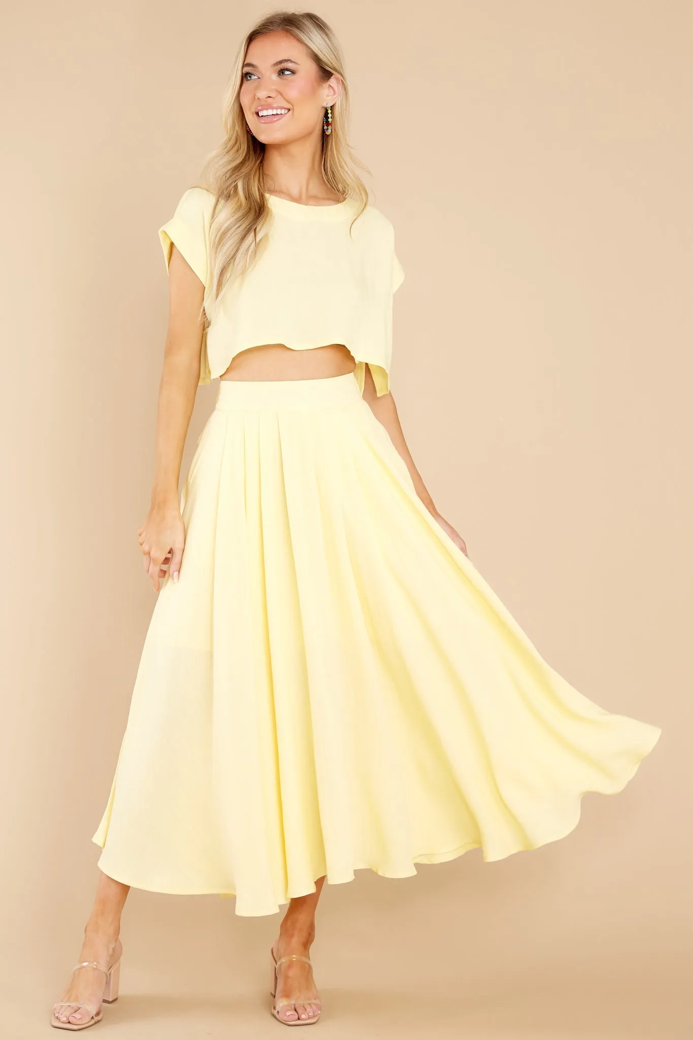 Sweet Memory Of Us Pastel Yellow Two Piece Set