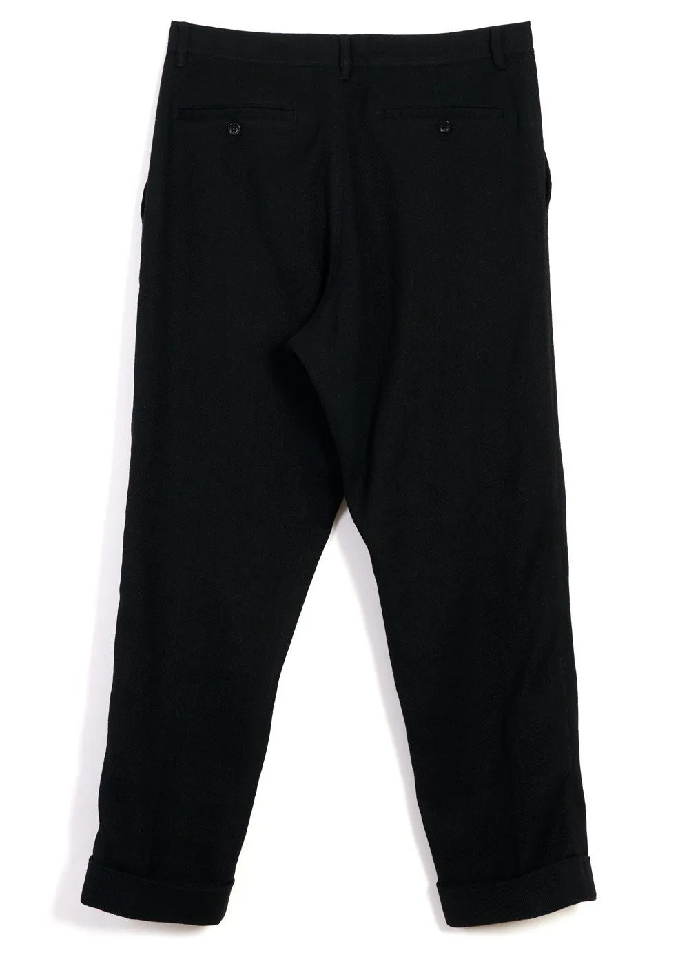 SYLVESTER | Double Pleated Trousers | Black