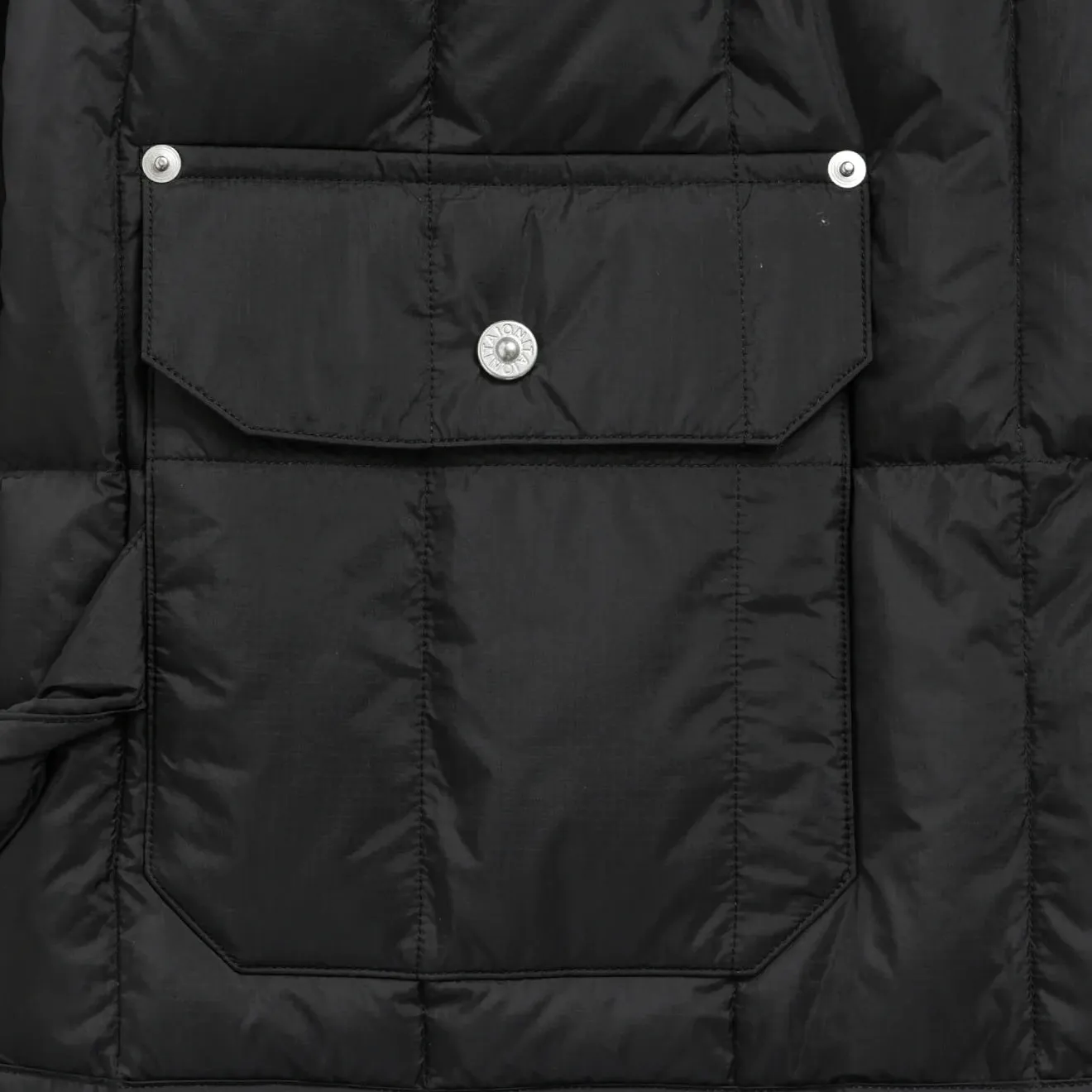 Taion Work Crew Neck Down Jacket Black