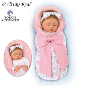 The Ashton - Drake Galleries Sweet Dreams Little One with Soothing Heartbest So Truly Real® Lifelike Baby Doll by Linda Murray 16-inches