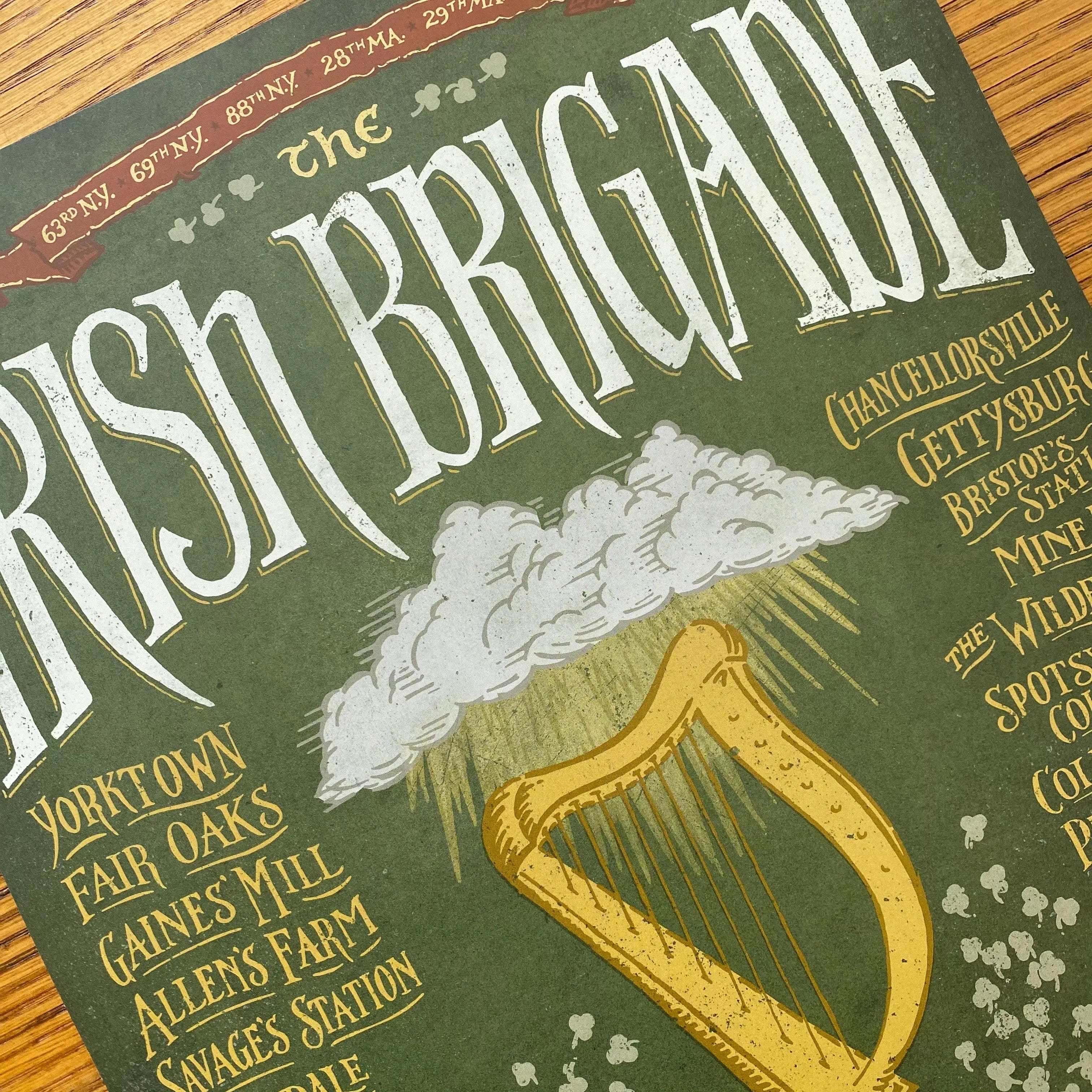 The Civil War "Irish Brigade" as a small poster