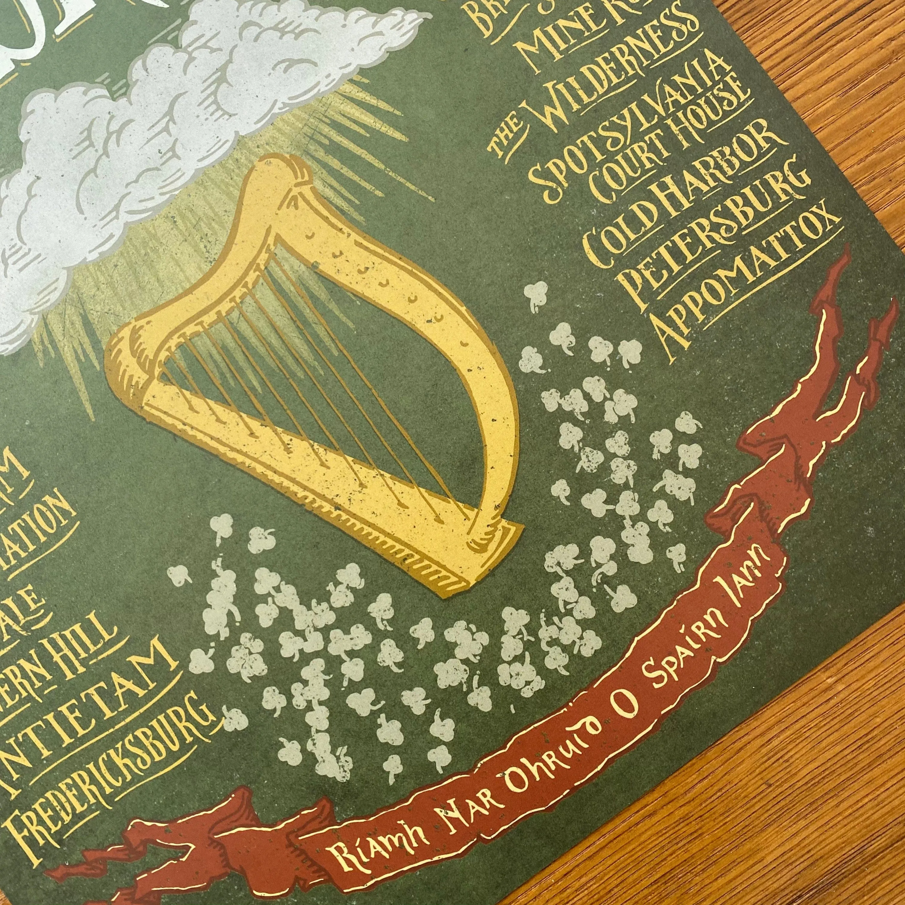 The Civil War "Irish Brigade" as a small poster