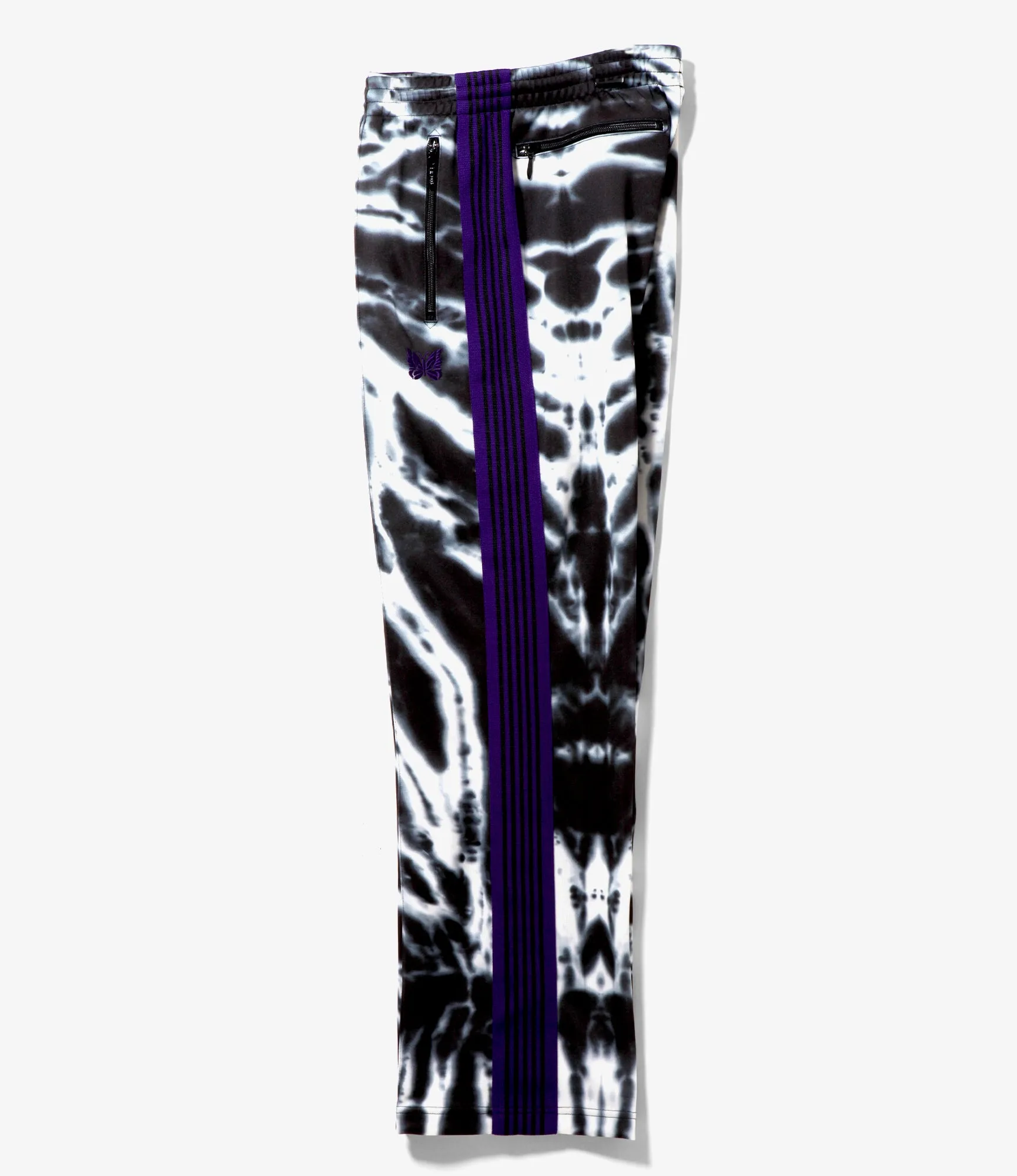 Track Pant - Poly Smooth / Tie Dye Printed – Black