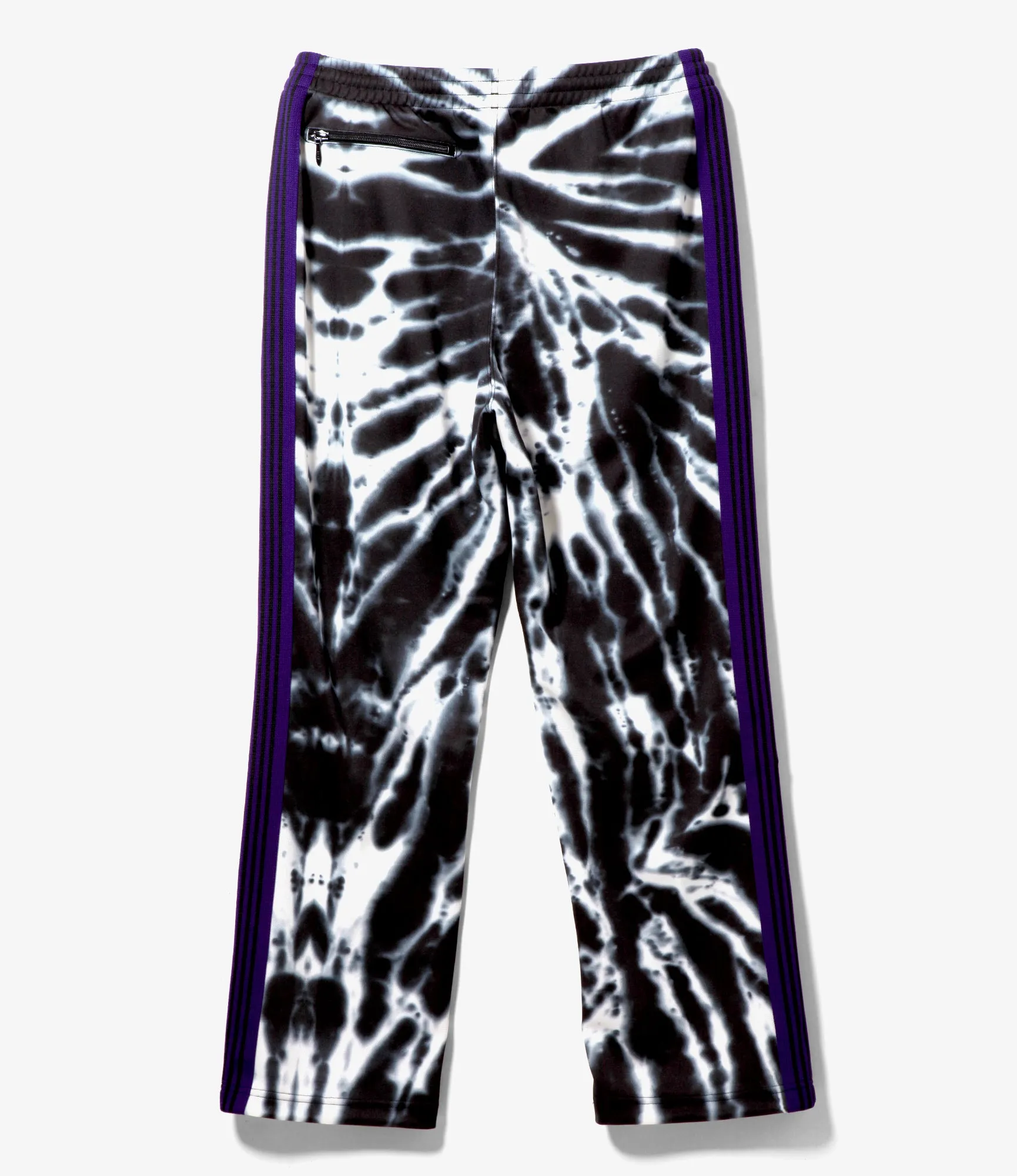 Track Pant - Poly Smooth / Tie Dye Printed – Black