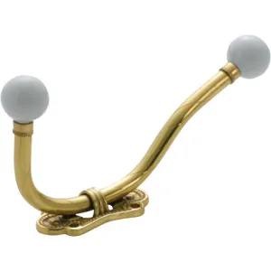 Tradco Traditional Porcelain Tip Hat & Coat Hook