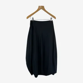 TULIP HEM  SKIRT IN BLACK