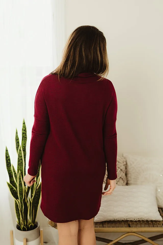 Turtleneck Dolman Dress