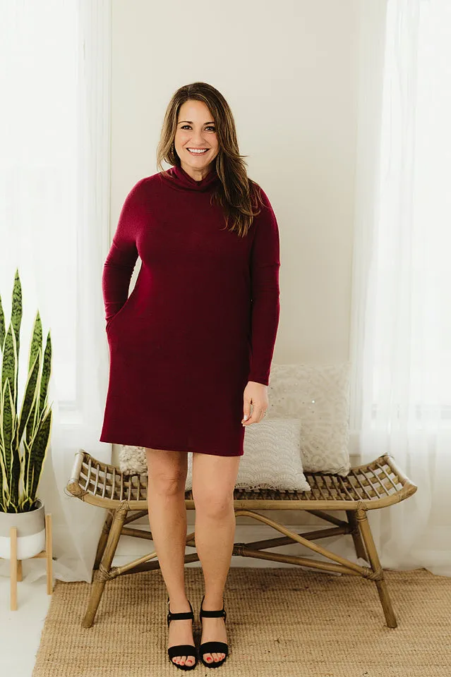 Turtleneck Dolman Dress