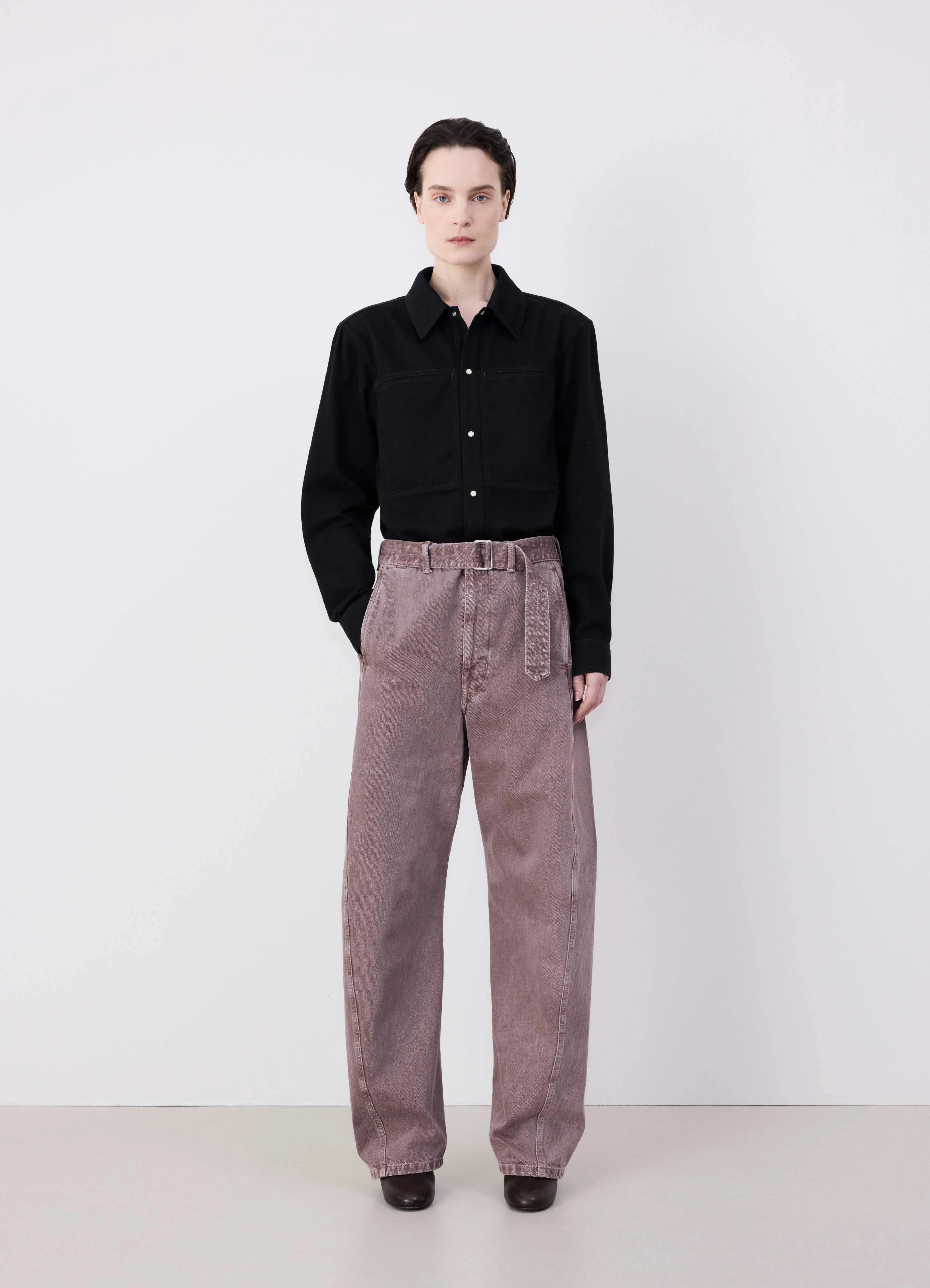 TWISTED BELTED PANTS