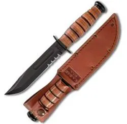 USA Fighting-Utility Knife 5 1-4" Serr.