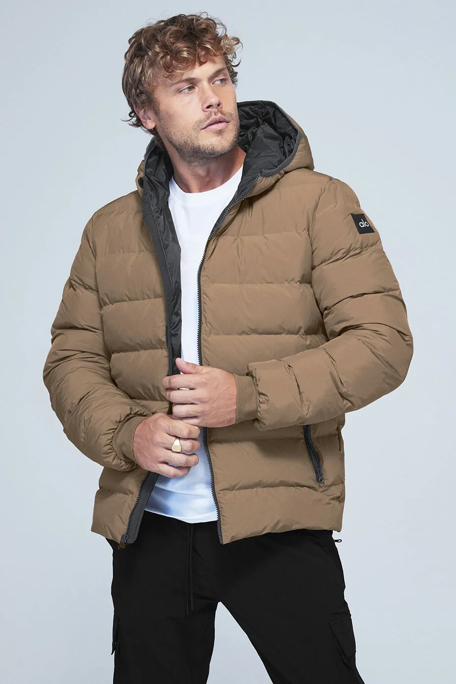 Vail Puffer Jacket - Gravel/Anthracite