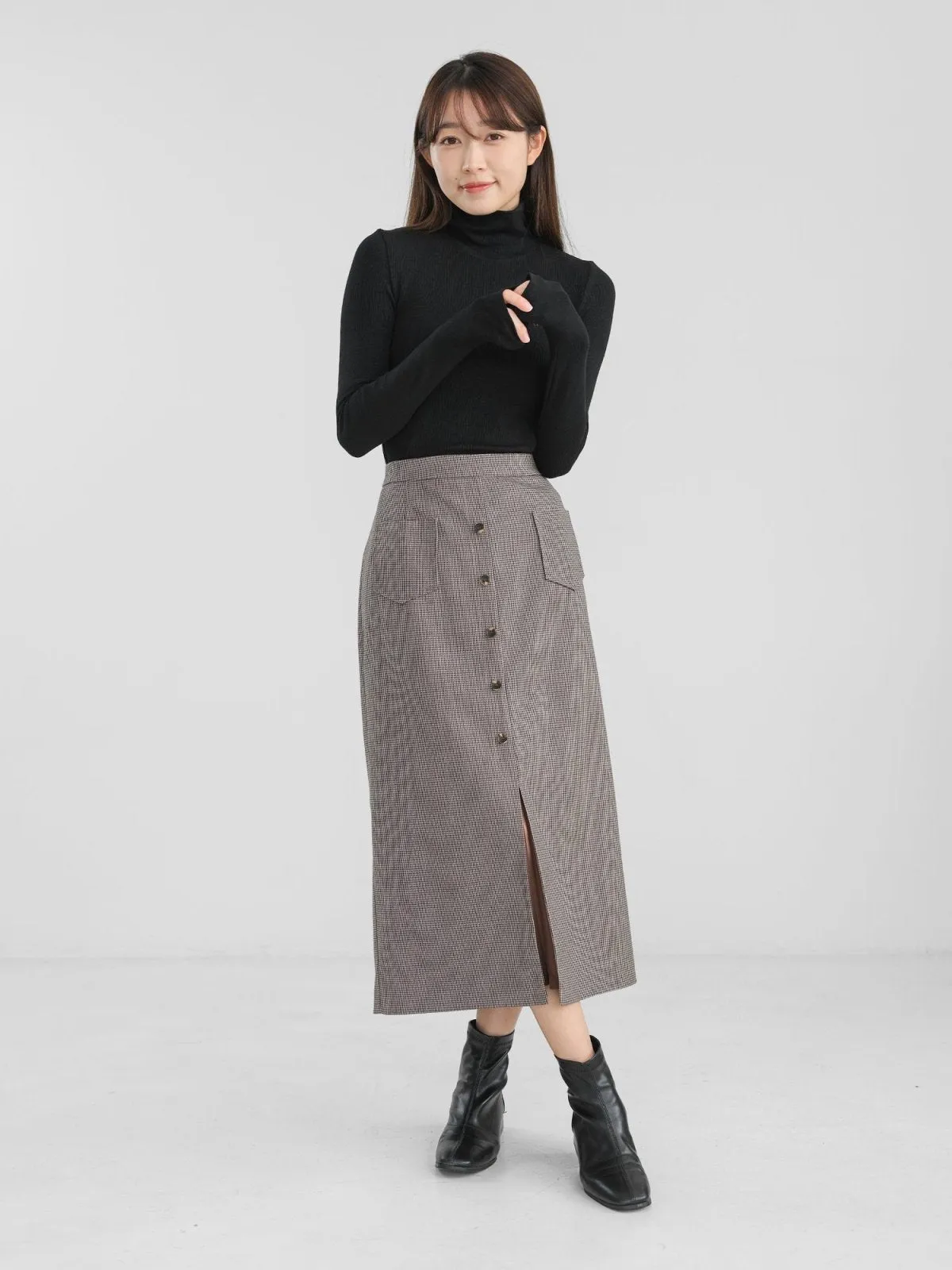 Valkyrie Buttoned Midi Skirt