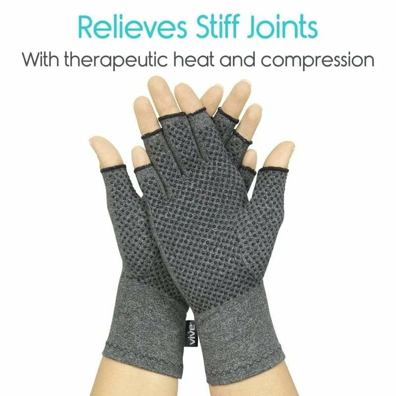 Vive Health Arthritis Gloves with Grips - Gray