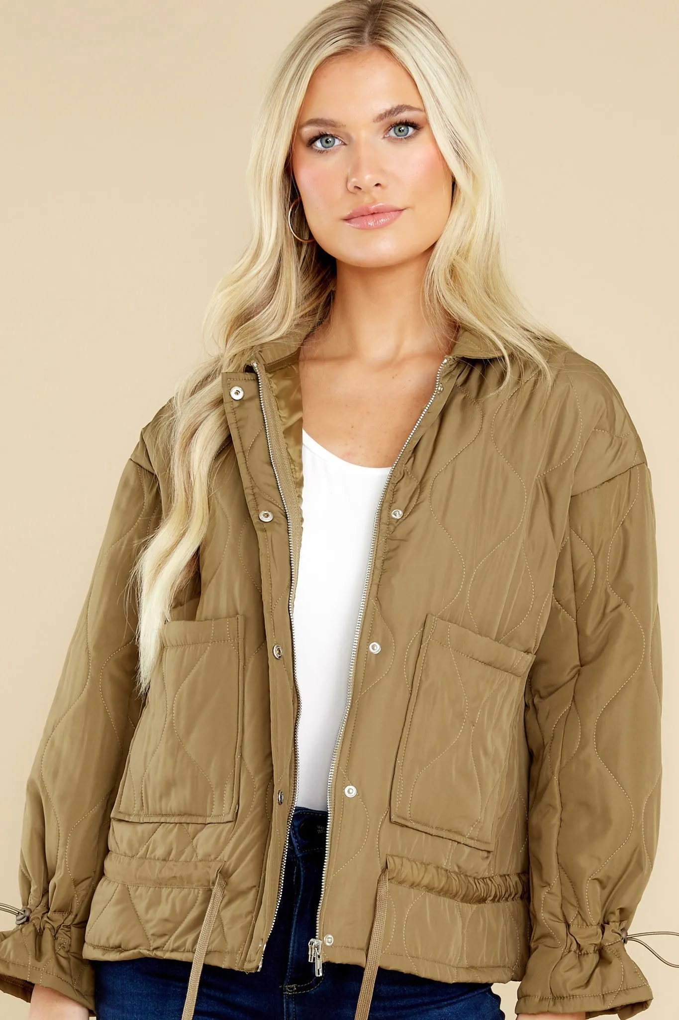 Walk With Me Olive Jacket