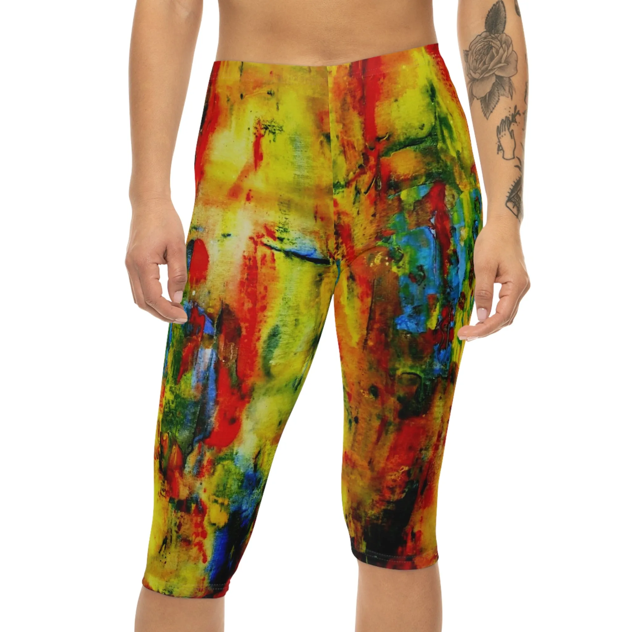 Women’s Capri Leggings (AOP)