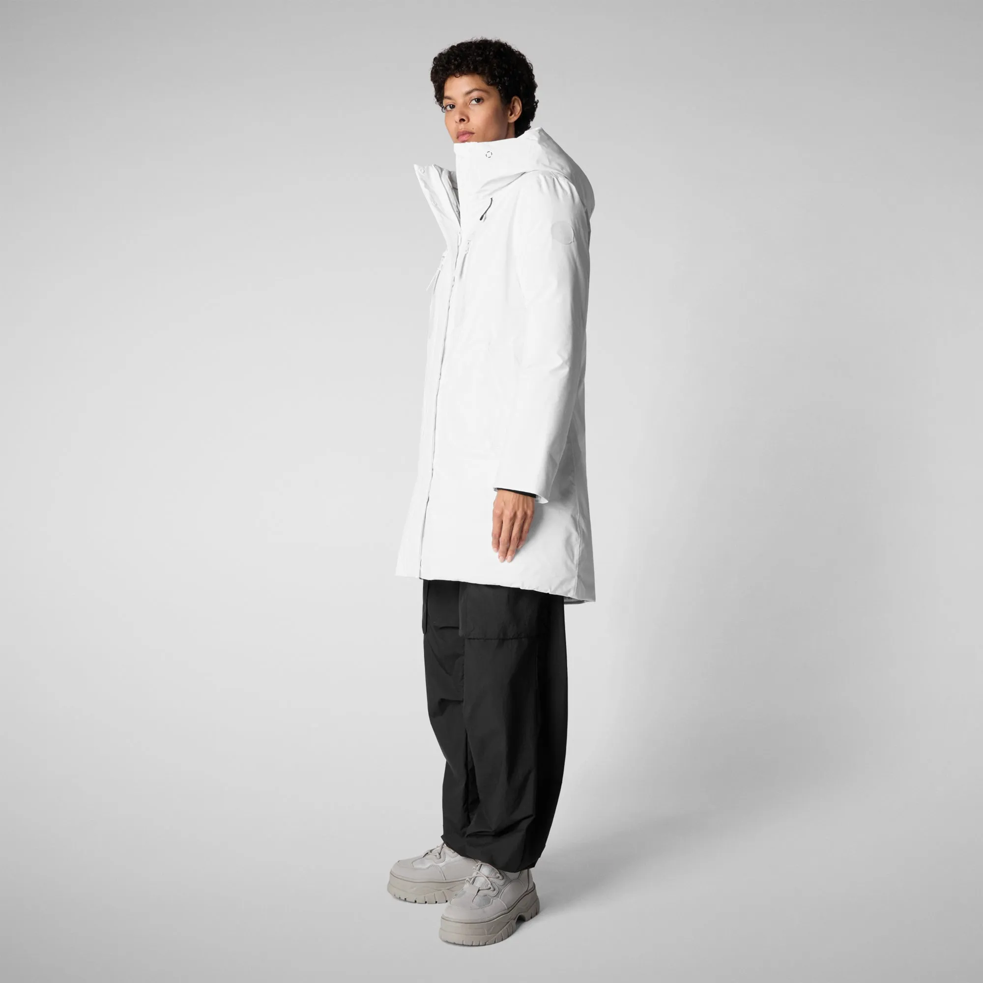 Women's parka Niko in white