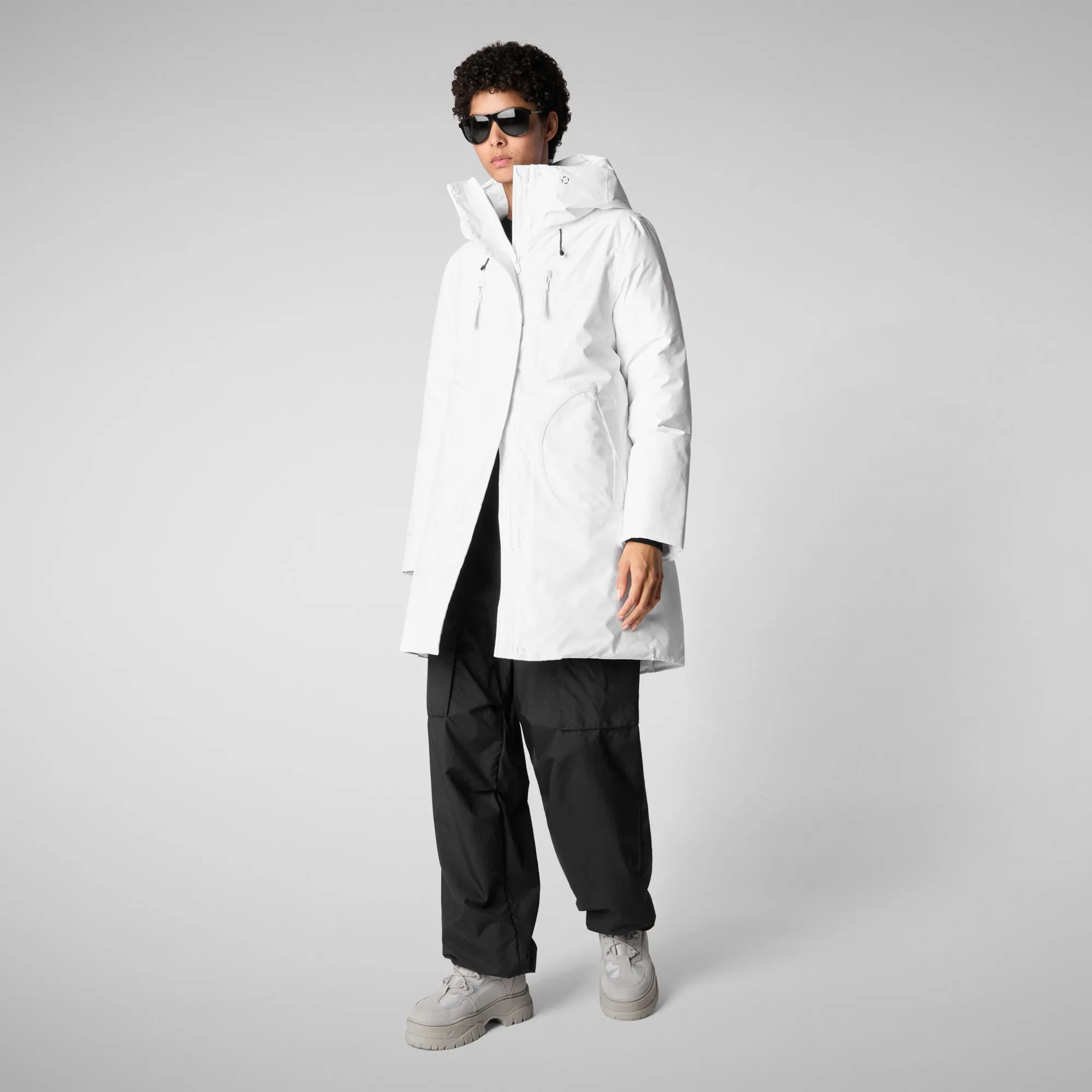 Women's parka Niko in white