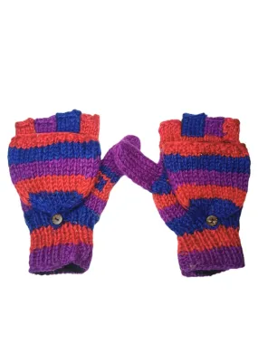 Woollen Fingerless Gloves | Mittens | Hand Kitted Gloves