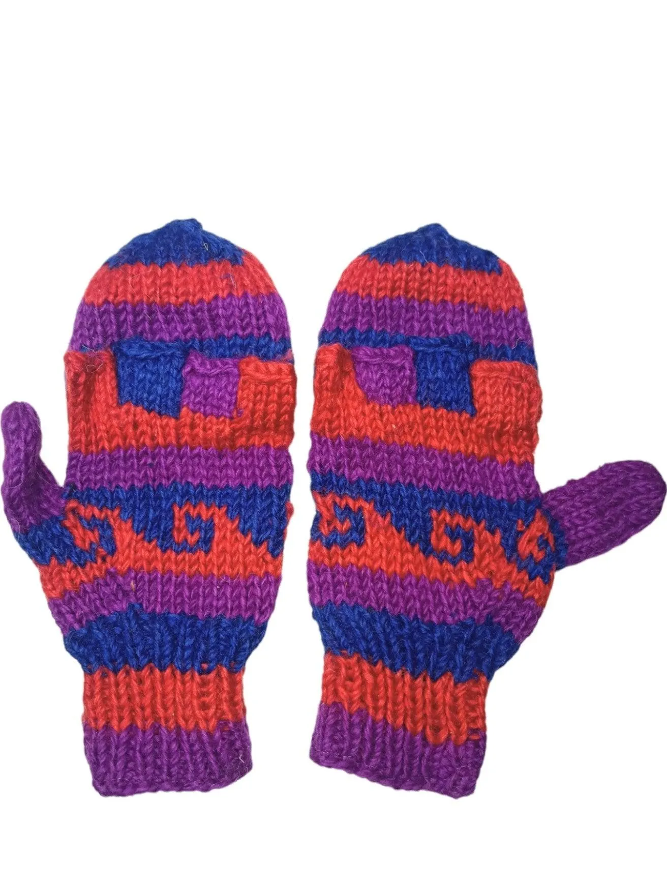 Woollen Fingerless Gloves | Mittens | Hand Kitted Gloves