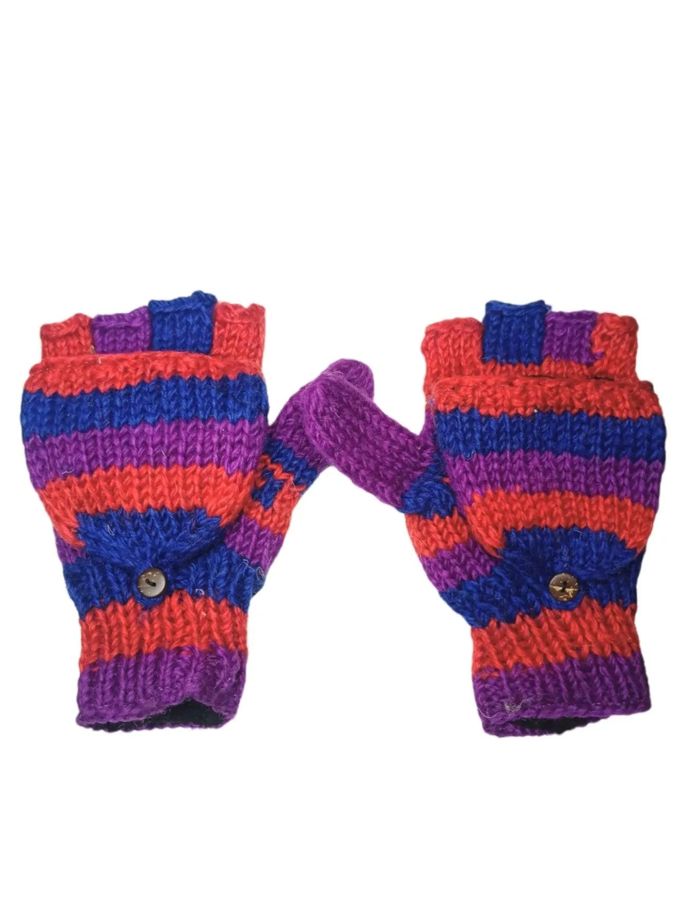 Woollen Fingerless Gloves | Mittens | Hand Kitted Gloves