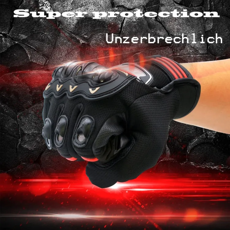 WUPP Motorcycle Gloves Touch Screen Waterproof Breathable Wearable Anti-skid Resistance Summer Winter Full-Finger Protective Gloves, Size: XXL