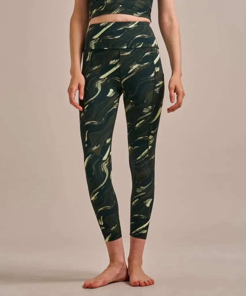 Zebrano Print Enduro Side Pocket Leggings