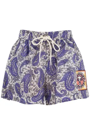 Zimmermann devi relaxed silk shorts